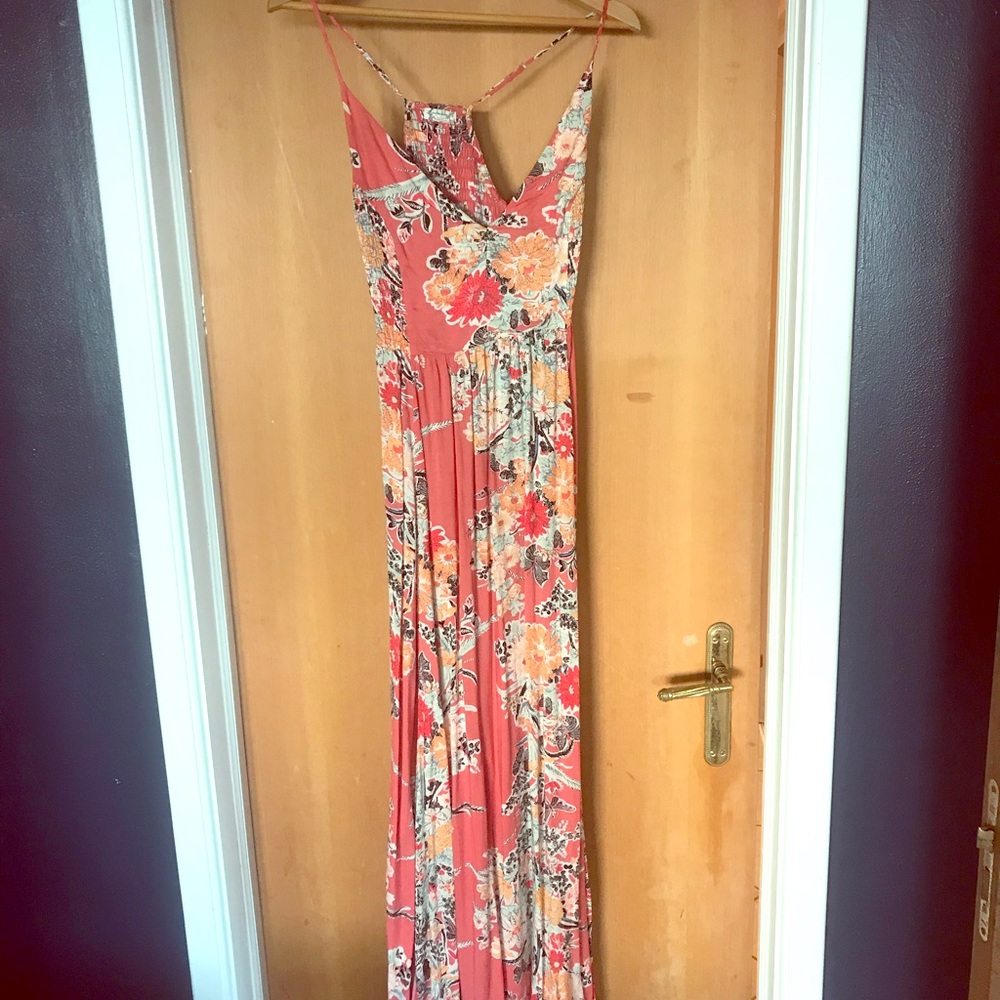 COPY - Free People Through the Vine Pink Maxi Dress